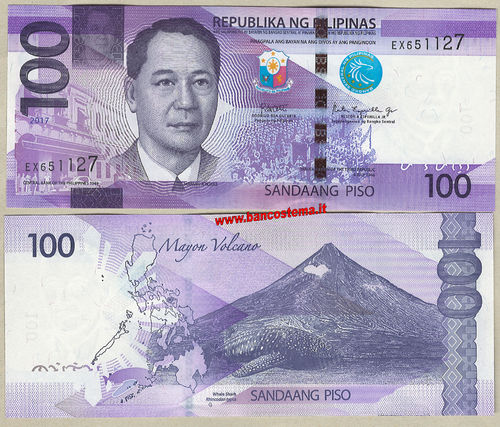 Philippines 100 Piso 2017 (2018) unc