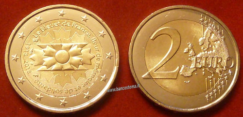 Francia 2 euro commemorativo "Fiordaliso di Francia" 2018 fdc
