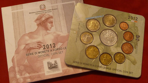 Italia serie zecca 2012 10 valori (con argento) fdc