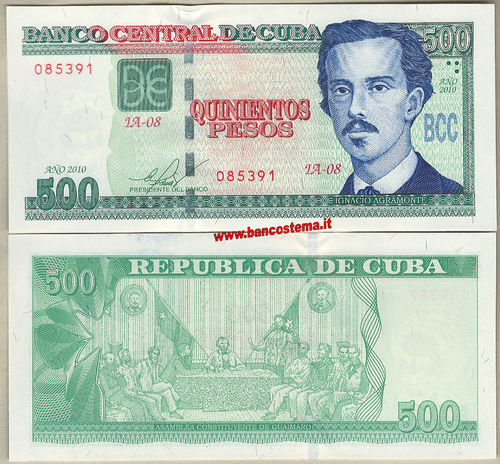 Cuba P131 500 Pesos 2010 (2015) unc