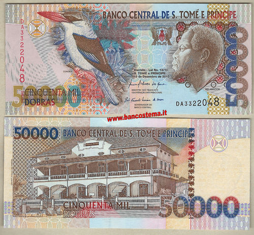 San Tome e Prince P68d 50.000 Dobras 2010 unc