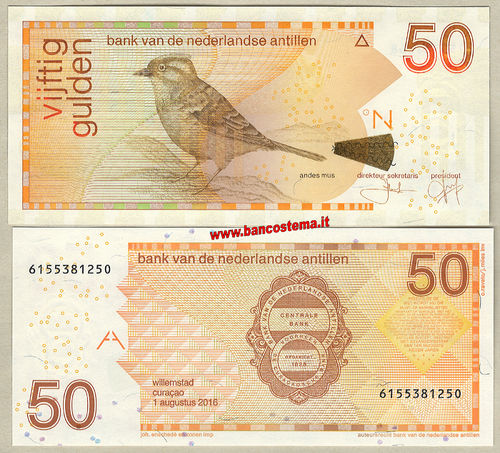 Netherlands Antilles P30h 50 Gulden 2016 unc