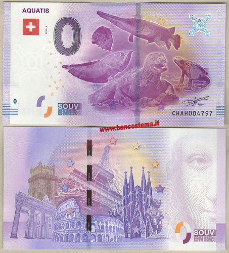Euro 0 touristiqué Aquatis (Switzerland) 2017-1 unc