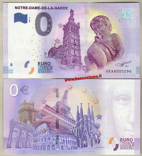 Euro 0 touristiqué NOTRE-DAME-DE-LA-GARDE (France) 2017-2 unc