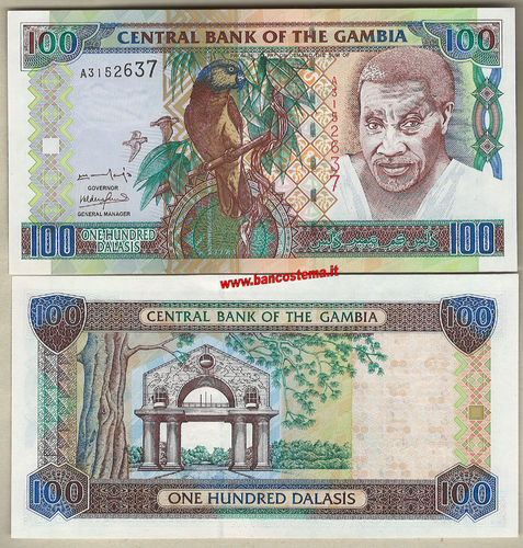 Gambia P24a 100 Dalasis (2001) unc