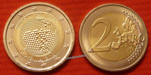 Slovenia 2 euro commemorativo "giornata mondiale delle api" 2018 FDC