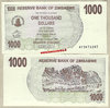 Zimbabwe P44 1.000 Dollars 01.08.2006 unc