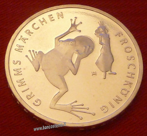 Germania 20 euro commemorativo "il principe ranocchio" 2018 fdc