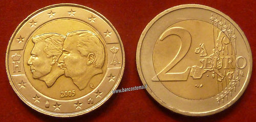 Belgio 2 euro commemorativo 2005 "Unione economica Belgio - Lussemburgo" FDC