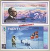 Antartica 20 dollars 1 marzo 1996 unc 1° emissione