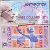 Antartica 3 dollar 1.03.2007 unc polymer