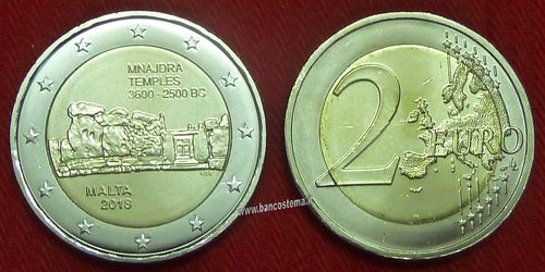 Malta 2 euro commemorativo 2018 "Menaidra" FDC