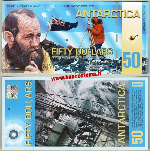 Antarctica 50 dollars 01.03.2010 polymer unc