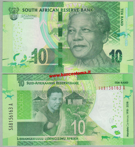 South Africa P143 10 Rand (2018) commemorativo unc