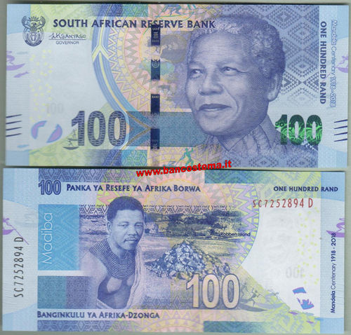 South Africa P146 100 Rand (2018) commemorativo unc