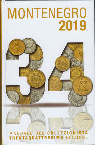 Catalogo Montenegro 2019 34° manuale del collezionista di monete Italiane