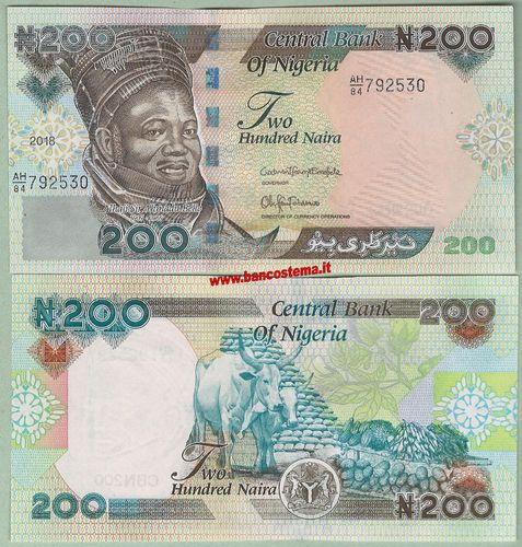 Nigeria 200 Naira 2018 unc
