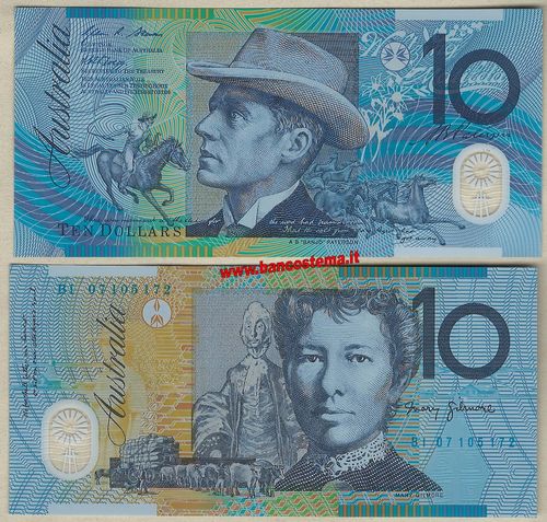 Australia P58d 10 Dollars nd 2007 polymer unc