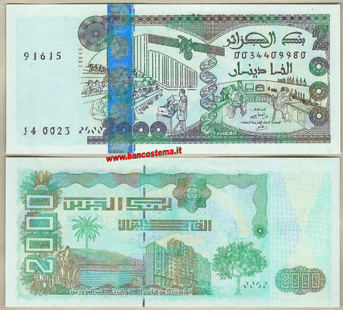 Algeria P144 2.000 Dinars 24.03.2011 unc