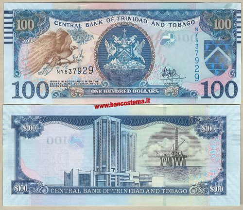 Trinidad and Tobago 100 Dollars nd 2017 unc