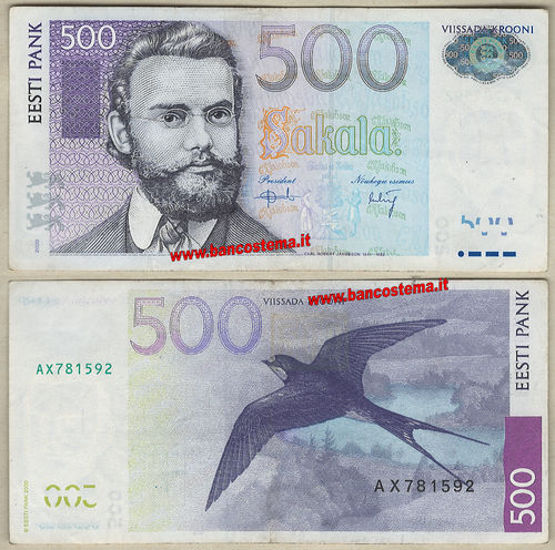 Estonia P83 500 Krooni 2000 vf