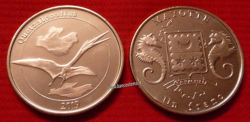 Mayotte 1 Franc Quetzalcoatlus 2019 unc