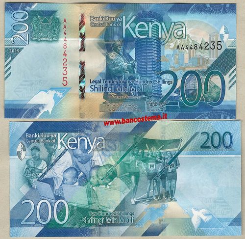 Kenya 200 Shilingi nd 2019 unc
