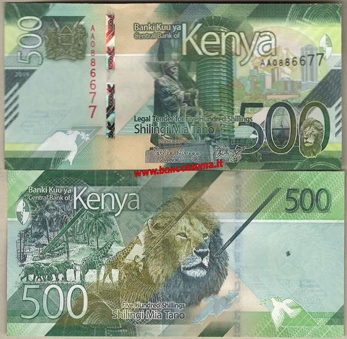 Kenya 500 Shilingi nd 2019 unc