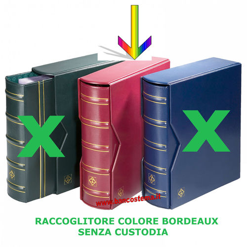 Leuchtturm raccoglitore Optima GIGANT ad anelli design classico colore bordeaux
