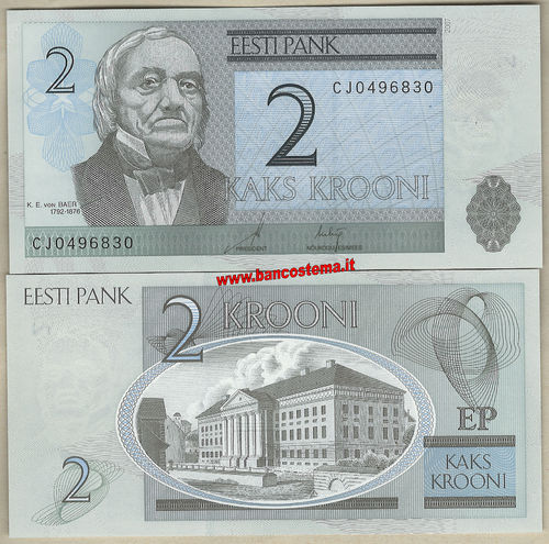 Estonia P85b 2 Krooni 2007 unc