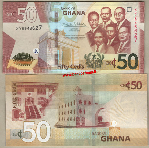 Ghana 50 Cedis 04.03.2019 unc