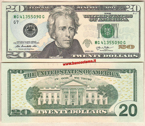 Usa P541 20 Dollars "G7" Chicago 2013 unc