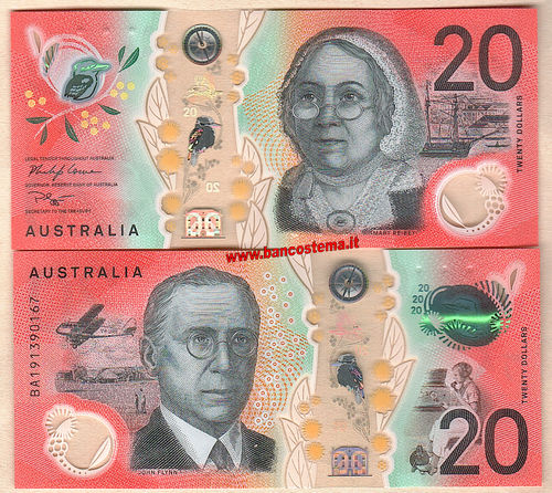 Australia 20 Dollars nd 2019 polymer unc