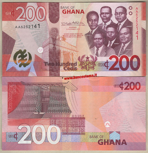 Ghana 200 Cedis 01.11.2019 unc