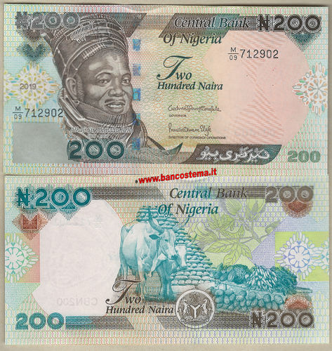 Nigeria 200 Naira 2019 unc