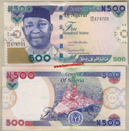Nigeria 500 Naira 2019 unc