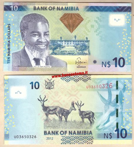 Namibia P11a 10 Dollars 2012 unc