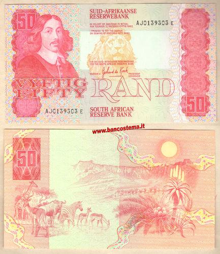 South Africa P122a 50 Rand nd 1984-1990 aunc