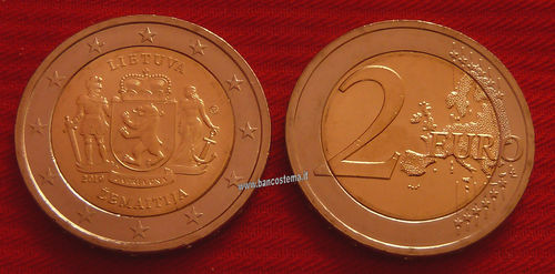 Lituania 2 euro commemorativo "Samogizia" 2019 fdc