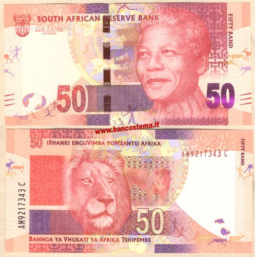 South Africa P135 50 Rand nd 2012 unc