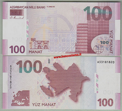 Azerbaijan P30 100 Manat 2005 unc