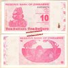Zimbabwe P94 10 Dollars 2009 unc