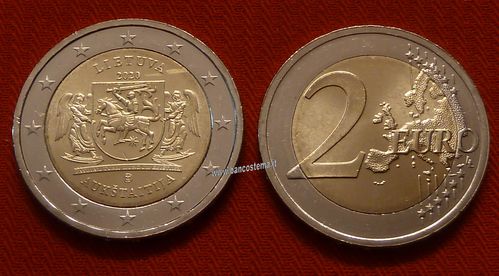 Lituania 2 euro commemorativo "Aukštaitija" 2020 fdc