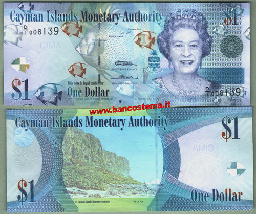 Cayman Islands P38a 1 dollar 2010 D/1 unc