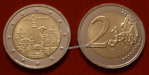 Lituania 2 euro commemorativo Collina delle Croci 2020 fdc