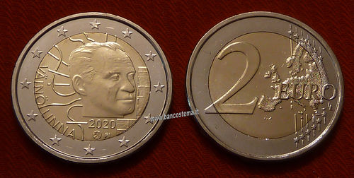 Finlandia 2 euro commemorativo 2020 100º anniversario della nascita di Väinö Linna FDC