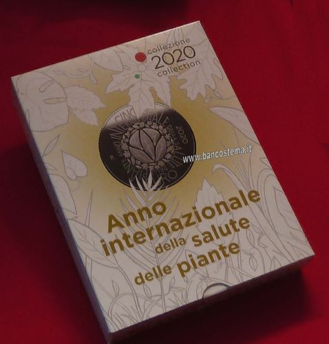 Italia serie zecca anno internazionale della salute delle piante 2020 Proof con argento