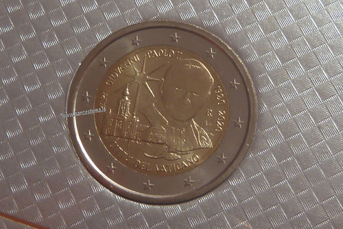 Vaticano 2 euro commemorativo 100º anniversario della nascita di Giovanni Paolo II 2020 fdc
