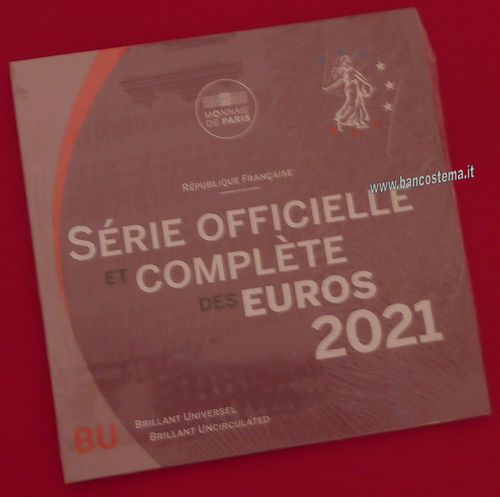 Francia serie zecca 8 valori 2021 BU