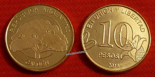 Argentina 10 pesos 2018 fdc